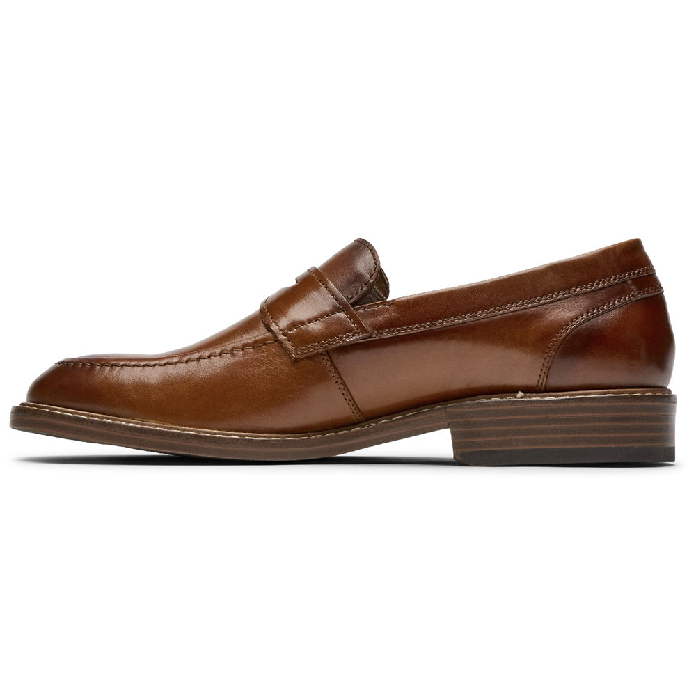 Rockport Mens Kenton Penny - Loafers Brown - CVW865902